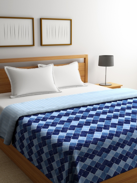 

Portico New York Blue Geometric AC Room 120 GSM Double Bed Comforter