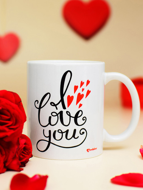 

Archies Love Gifts White Printed Ceramic Cup