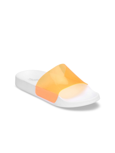 

Truffle Collection Women Orange Solid Open Toe Flats