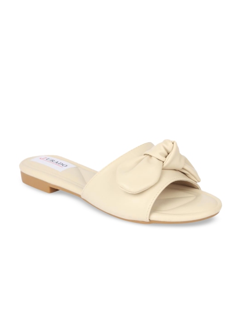

Jurado Women Beige Solid Open Toe Flats