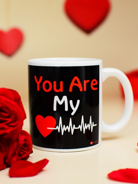 

Archies Love Gifts White & Black Ceramic Mug for Valentine