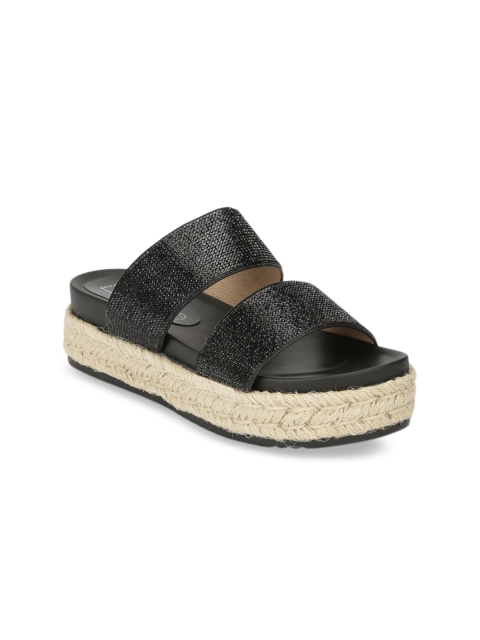 

Truffle Collection Women Black Textured Flatforms