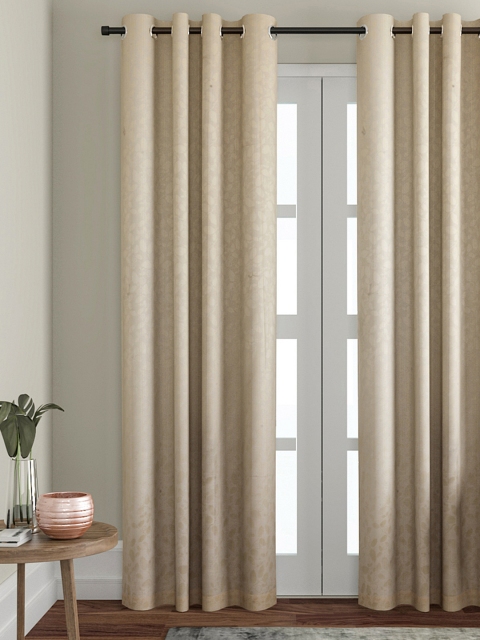 

VRINDA Yellow Single Door Curtain