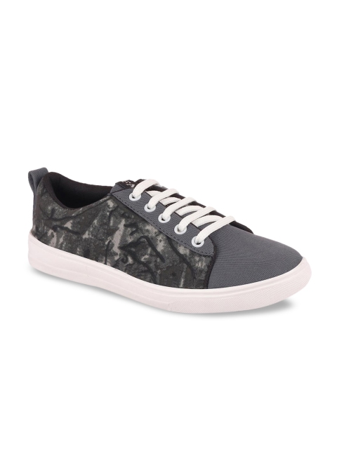 FAUSTO Women Grey Printed Sneakers