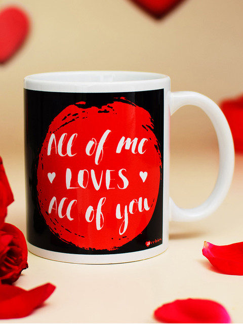 

Archies Love Gifts White & Black Printed Ceramic Coffee Mug