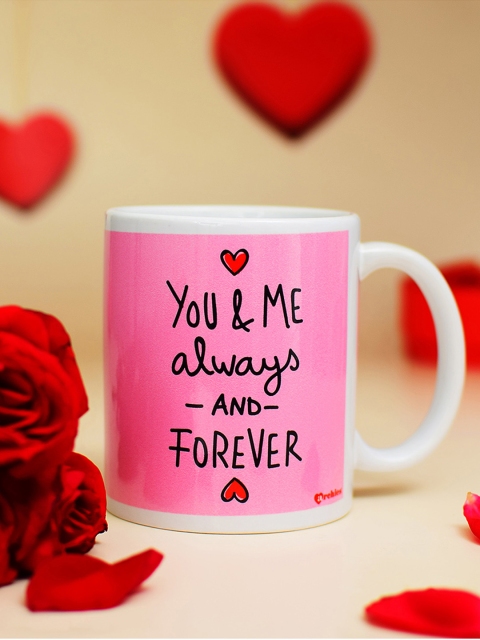 

Archies Love Gifts Multicolured Printed Ceramic Coffee Mug, Pink