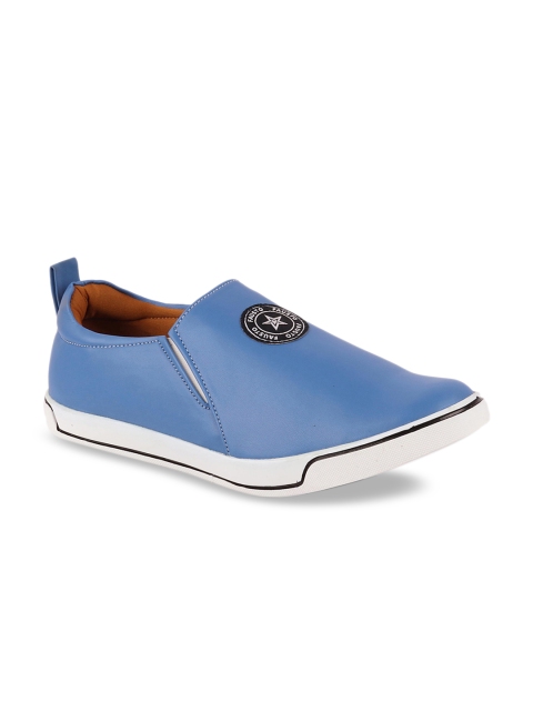 

FAUSTO Men Blue Slip-On Sneakers