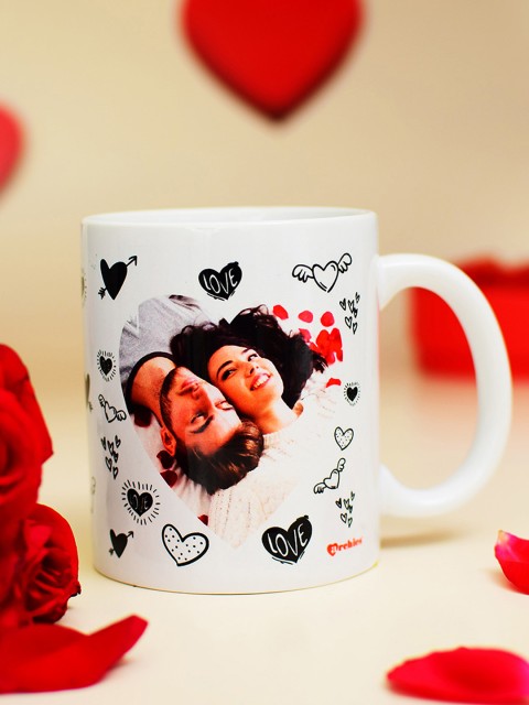 

Archies Love Gifts White & Black Printed Ceramic Mug