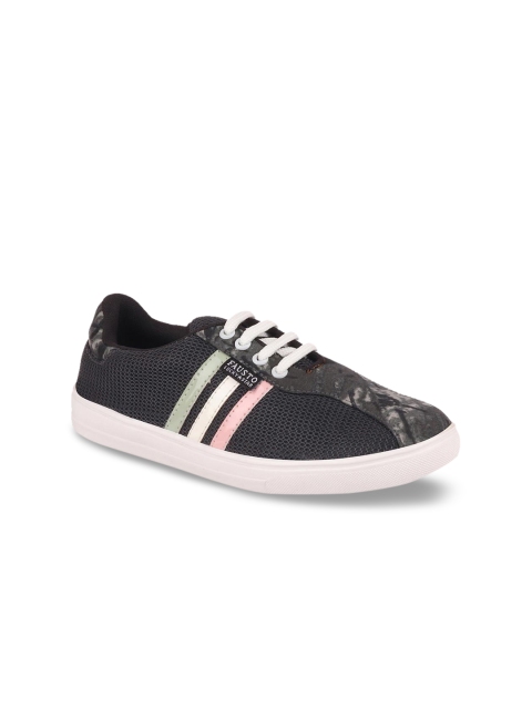 

FAUSTO Women Grey Striped Sneakers
