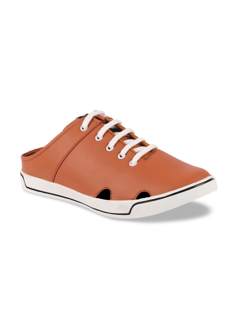 

FAUSTO Men Tan Brown Sneakers