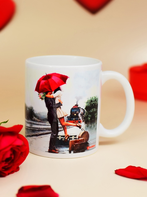 

Archies Love Gifts Multicolured Printed Ceramic Mug, White