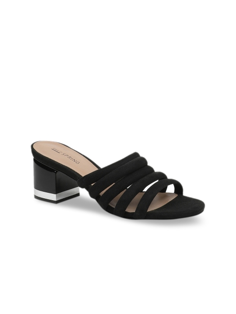 

Call It Spring Women Black Solid Block Heels