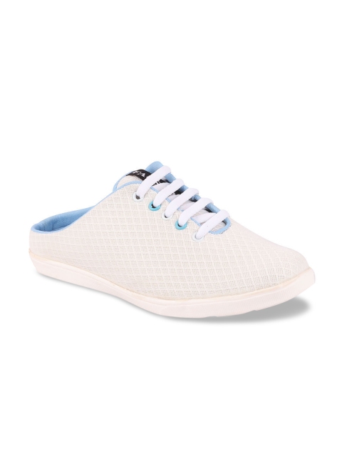 

FAUSTO Men White Textured Sneakers
