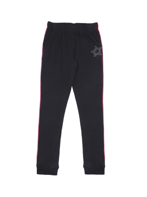 

Pantaloons Junior Girls Black Solid Straight Fit Joggers