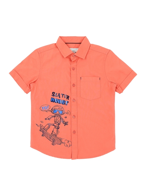 

Pantaloons Junior Boys Coral Regular Fit Printed Casual Shirt