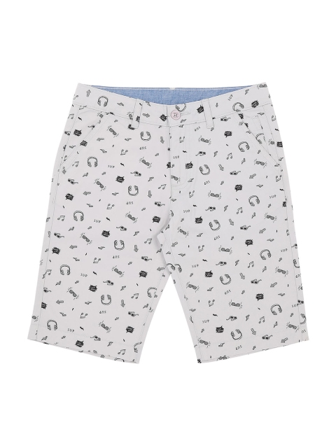 

Pantaloons Junior Boys Grey Printed Regular Fit Regular Shorts