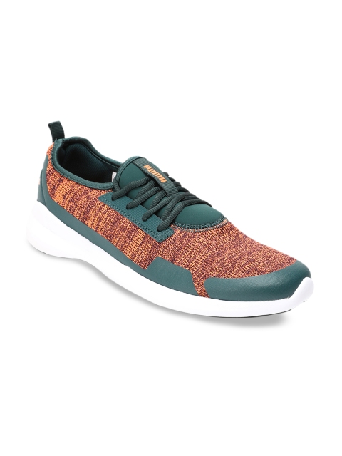 

Puma Men Orange & Green Stride evo IDP Ponderosa Pine Textile Running Shoes