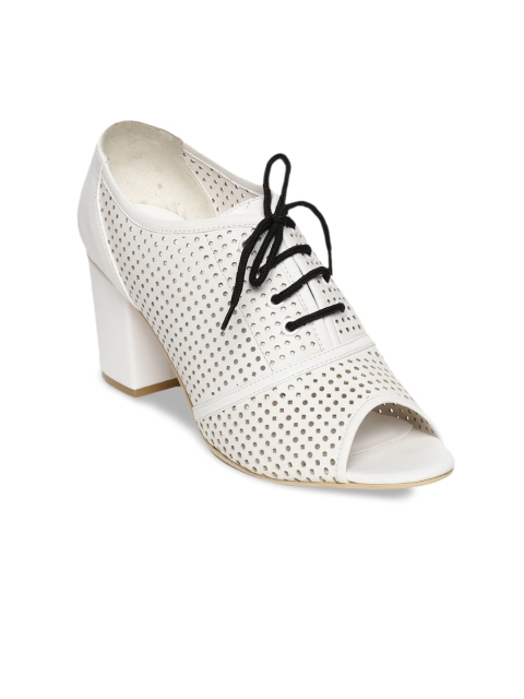 

Monrow Women White Solid Peep Toes