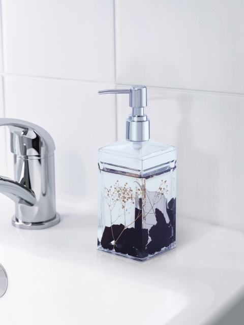 

OBSESSIONS Transparent & Black Acrylic Soap Dispenser