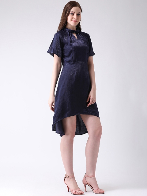 

Latin Quarters Women Navy Blue Fit and Flare Dress