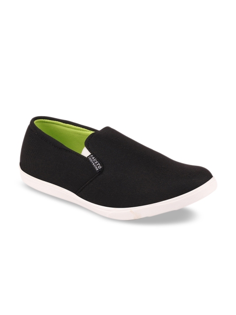 

FAUSTO Men Black Slip-On Sneakers