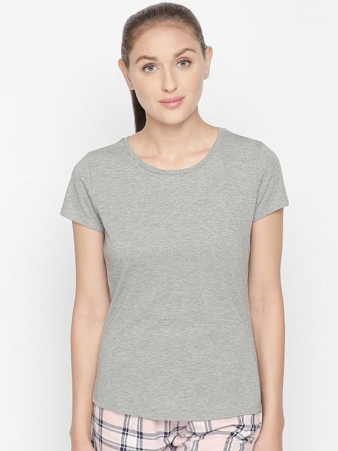 

Dreamz by Pantaloons Women Grey Solid Lounge T-shirt 205000005942146