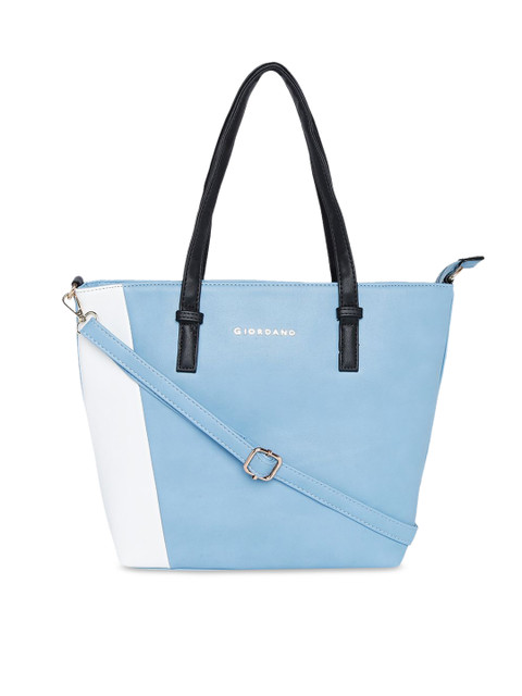 

GIORDANO Blue & White Colourblocked Shoulder Bag