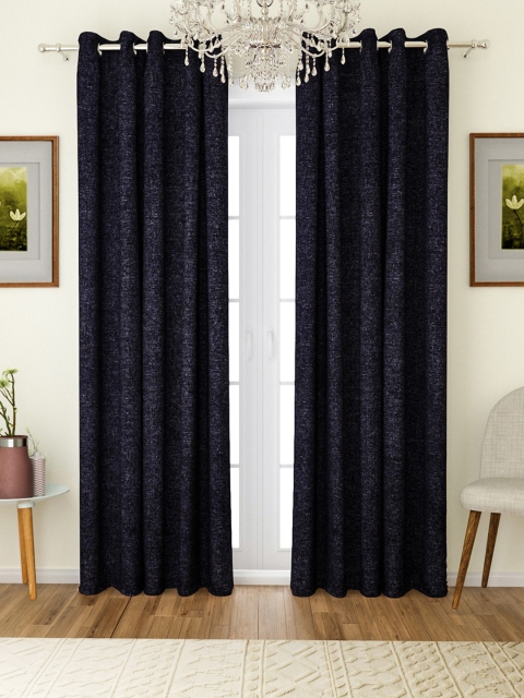 

ROMEE Navy Blue Set of 2 Door Curtains