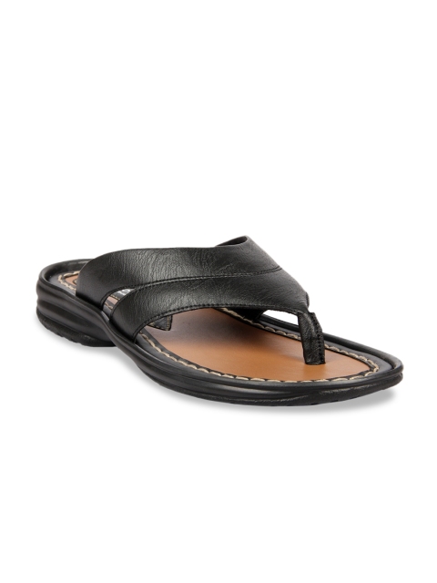 

Franco Leone Men Black Comfort Sandals