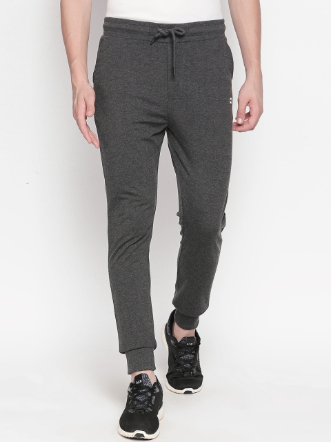 

Ajile by Pantaloons Men Grey Melange Regular Fit Solid Joggers