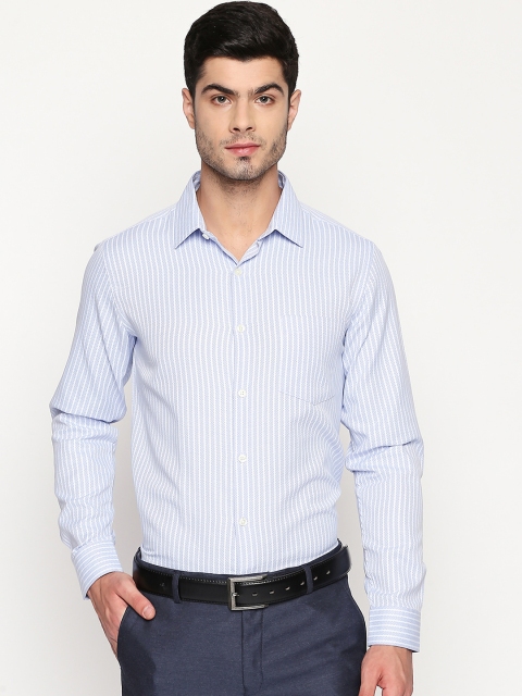 

RICHARD PARKER by Pantaloons Men Blue Slim Fit Striped Formal Shirt