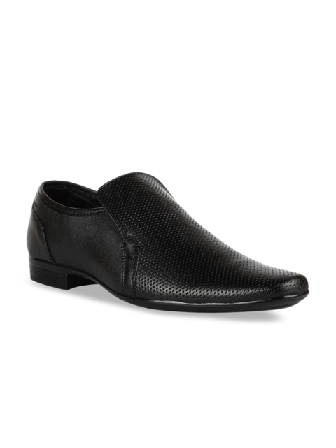 

Franco Leone Men Black Semiformal Leather Slip-Ons