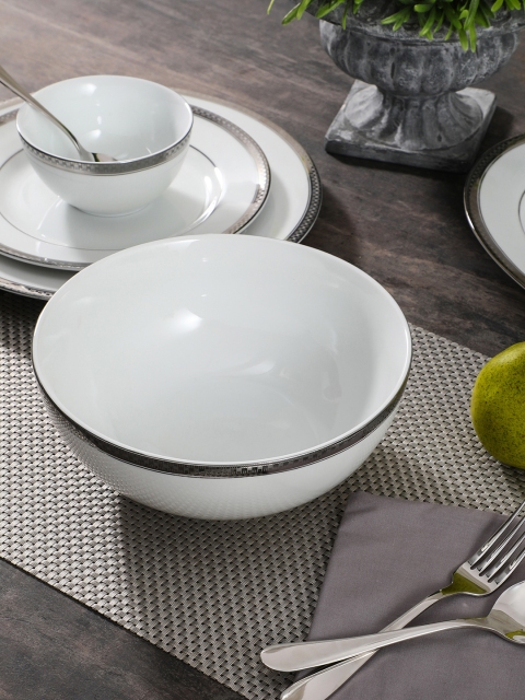 

Pure Home and Living White Solid Porcelain Bowl