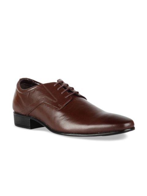 

Franco Leone Men Brown Leather Formal Derbys