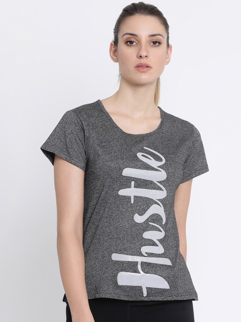 

Clovia Women Grey Printed Pure Cotton Top