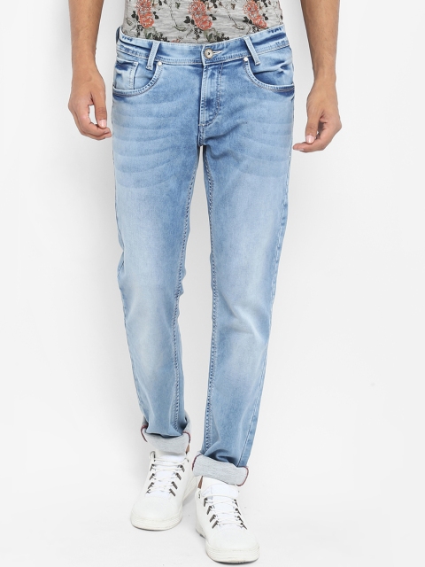

Mufti Men Blue Regular Fit Mid-Rise Clean Look Stretchable Jeans