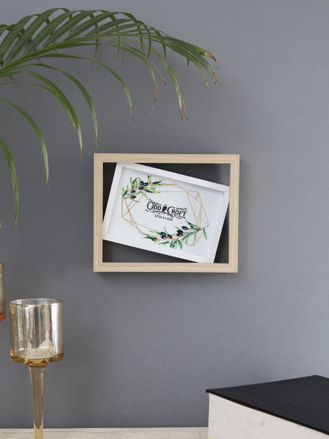 

OddCroft White & Brown Photo Frame