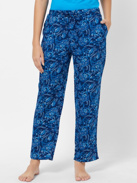 

Soie Women Blue Printed Lounge Pants