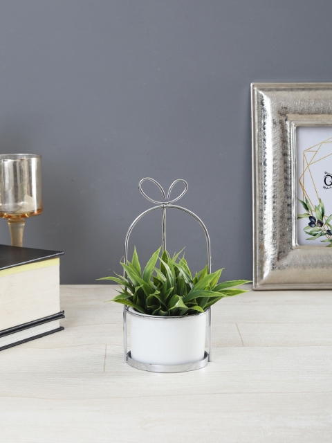 

OddCroft White & Silver Planter