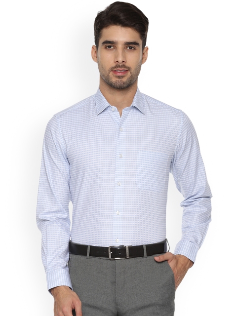 

Louis Philippe Men Blue Slim Fit Printed Formal Shirt