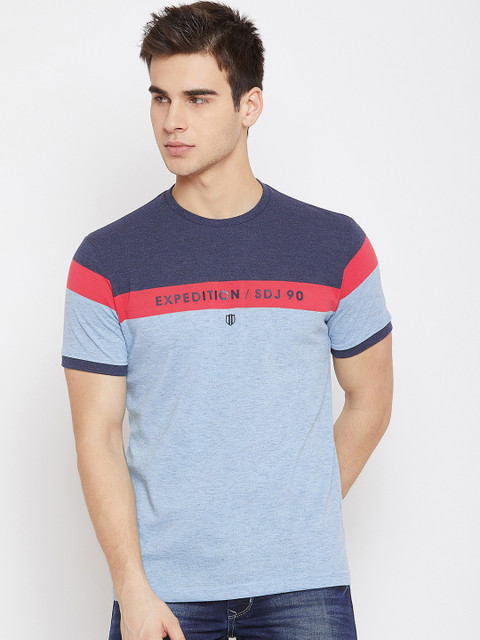 

Duke Men Blue Solid Round Neck T-shirt