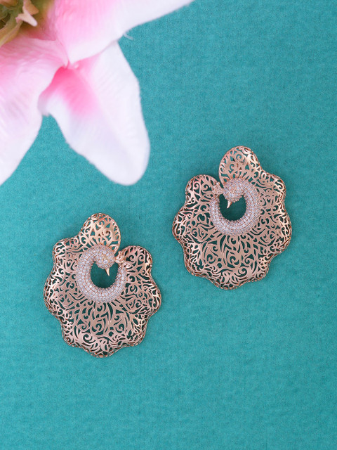 

Tistabene Gold-Plated Peacock Shaped Filigree Studs