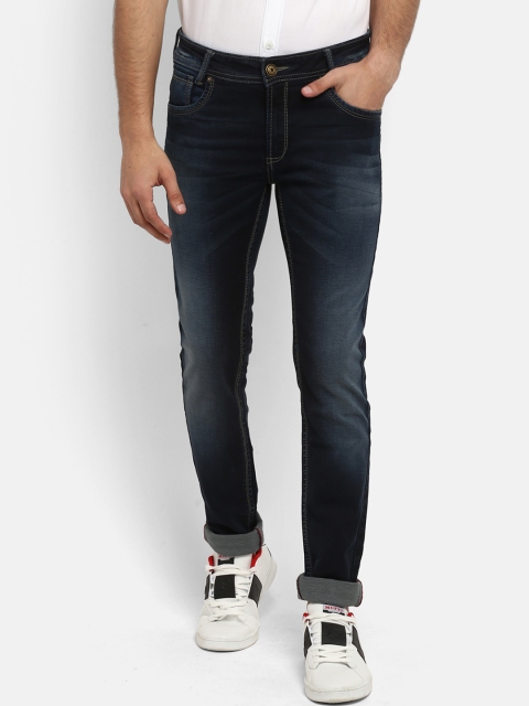 

Mufti Men Navy Blue Slim Fit Mid-Rise Clean Look Stretchable Jeans