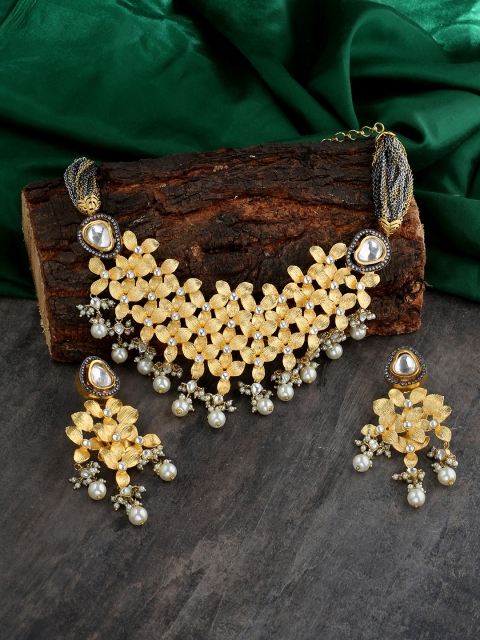 

Tistabene Women Gold-Plated Indo Western Designer Jewellery Set
