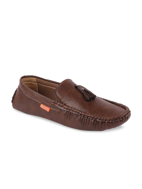 

FAUSTO Men Brown Driving Shoes