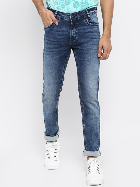 

Mufti Men Blue Slim Fit Mid-Rise Clean Look Stretchable Jeans