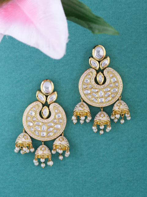 

Tistabene Gold-Plated Contemporary Jhumkas