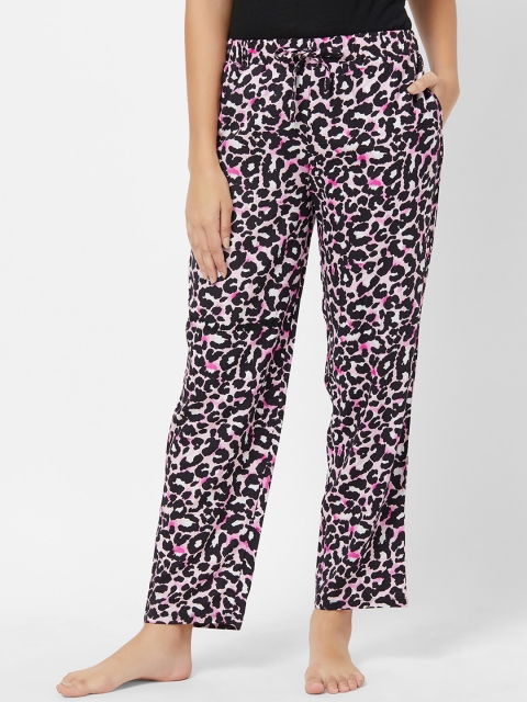 Soie Women Multicoloured Printed Pyjamas NT-121PJ-10-PJ-10, Multi