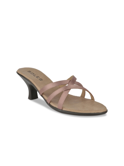 

SOLES Women Beige Solid Heels