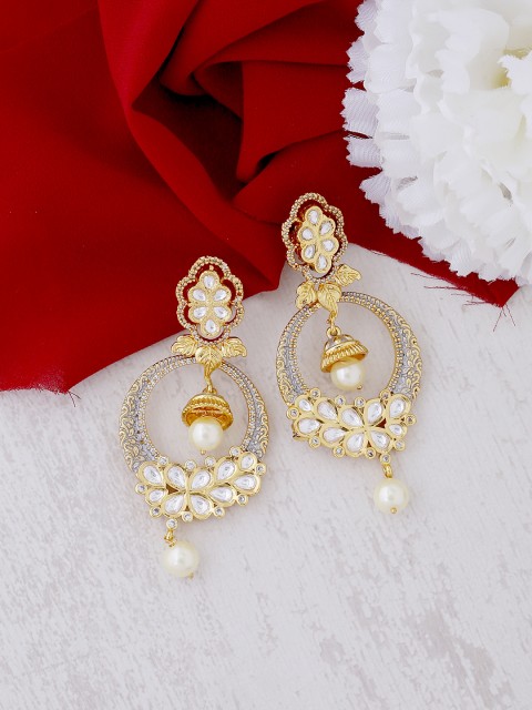 

Tistabene Gold-Plated Contemporary Drop Earrings